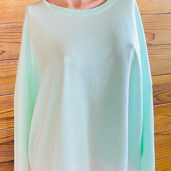 ORIGINAL USE NWT Slouchy Dip Dyed SWEATSHIRT XXL - Picture 4 of 5